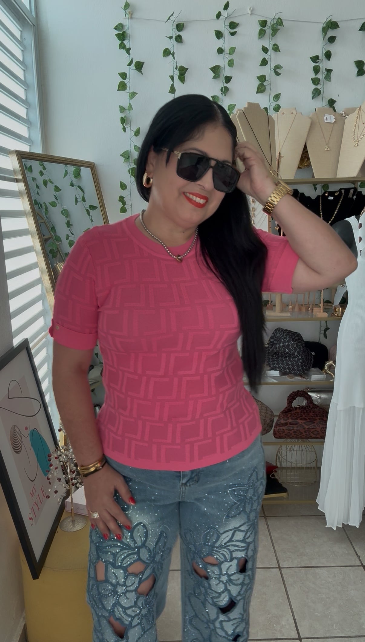 Pink Fen Inspo Top
