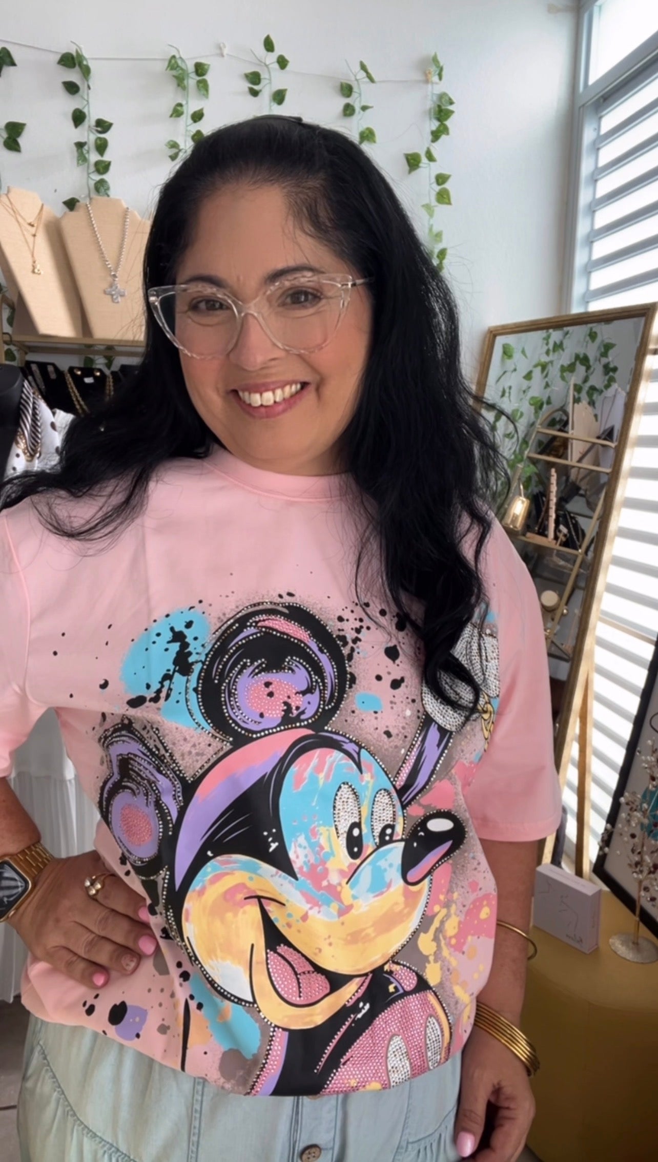 Pink Mickey Oversize (L)