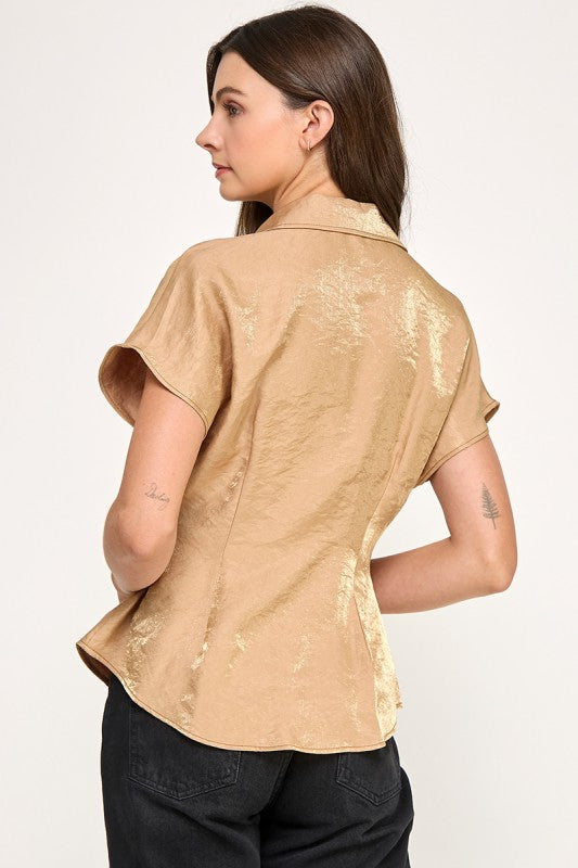 Gold Lurex Top