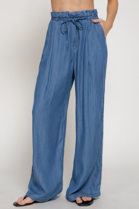 Pre-order June 29 Blue Paperbag Pants