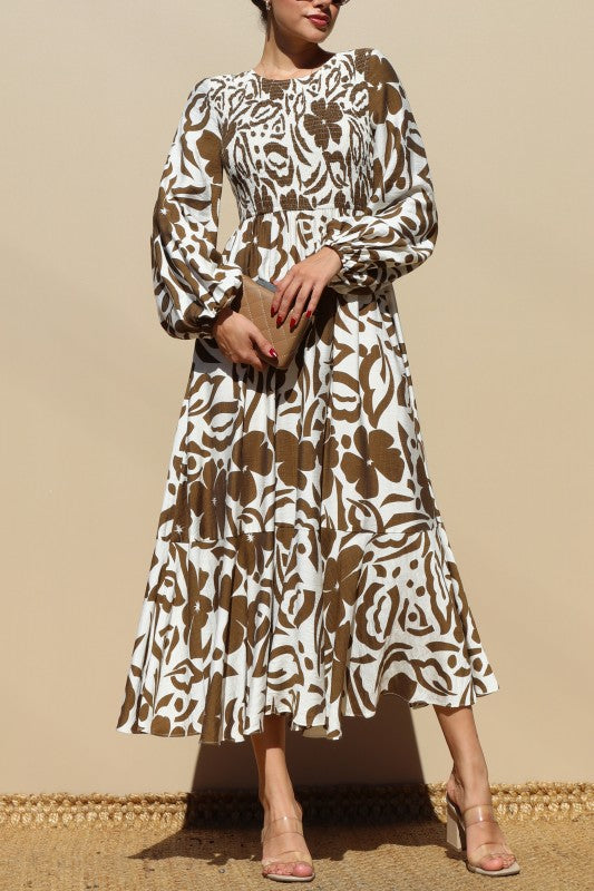 Pre-order July 18 Flower Midi Dress