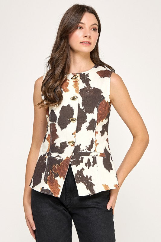 Pre-order Oct 11 (vaquita) Animal Print Top
