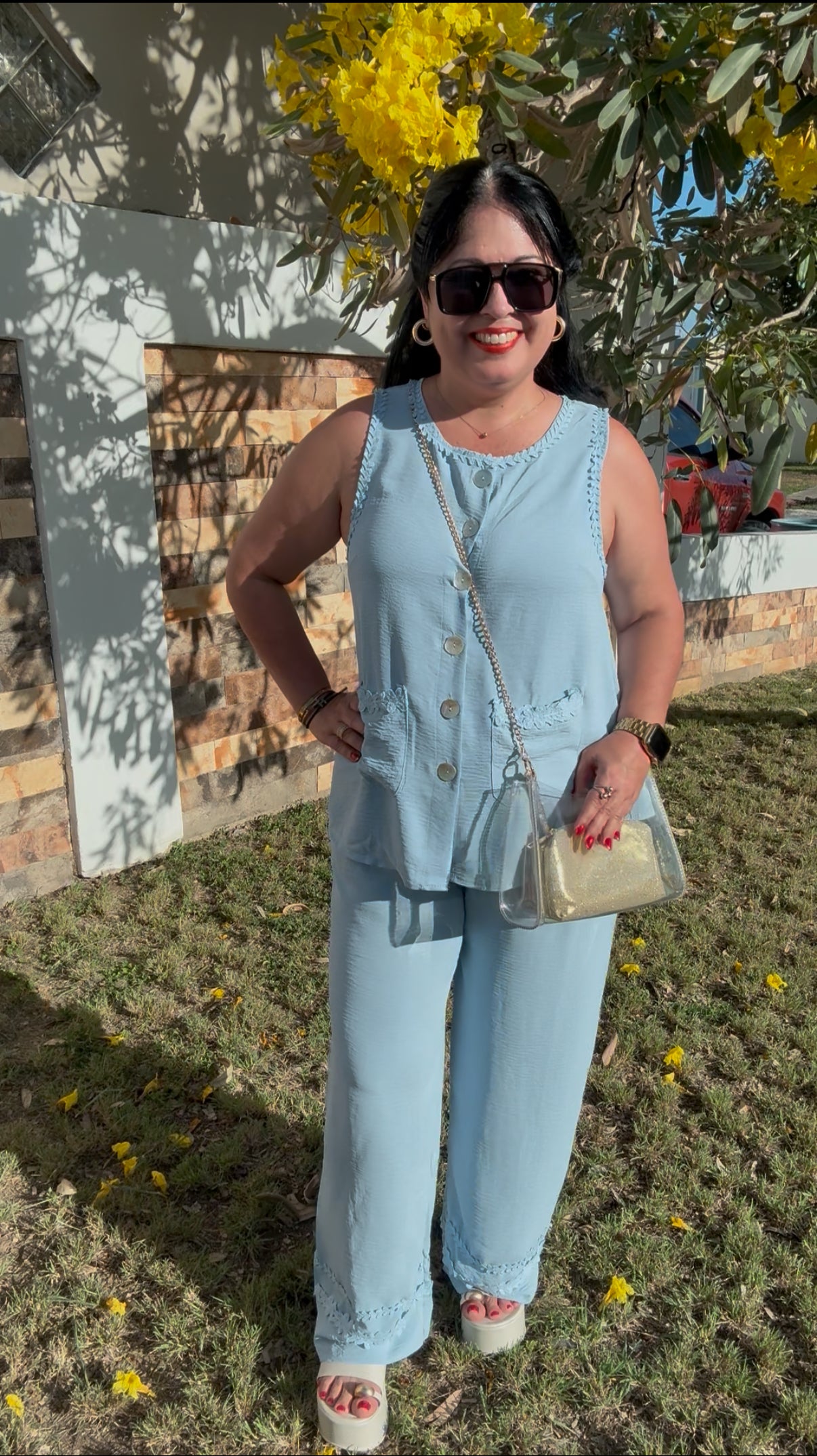 Blue Woven Set