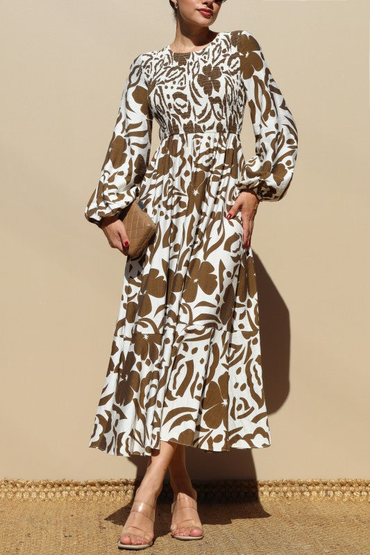 Pre-order July 18 Flower Midi Dress