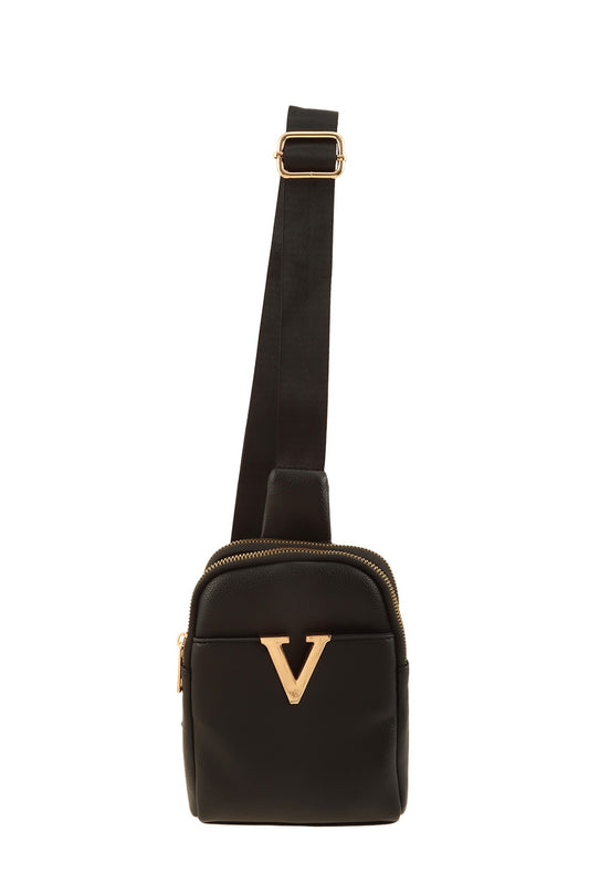 V Buckle Sling Bag