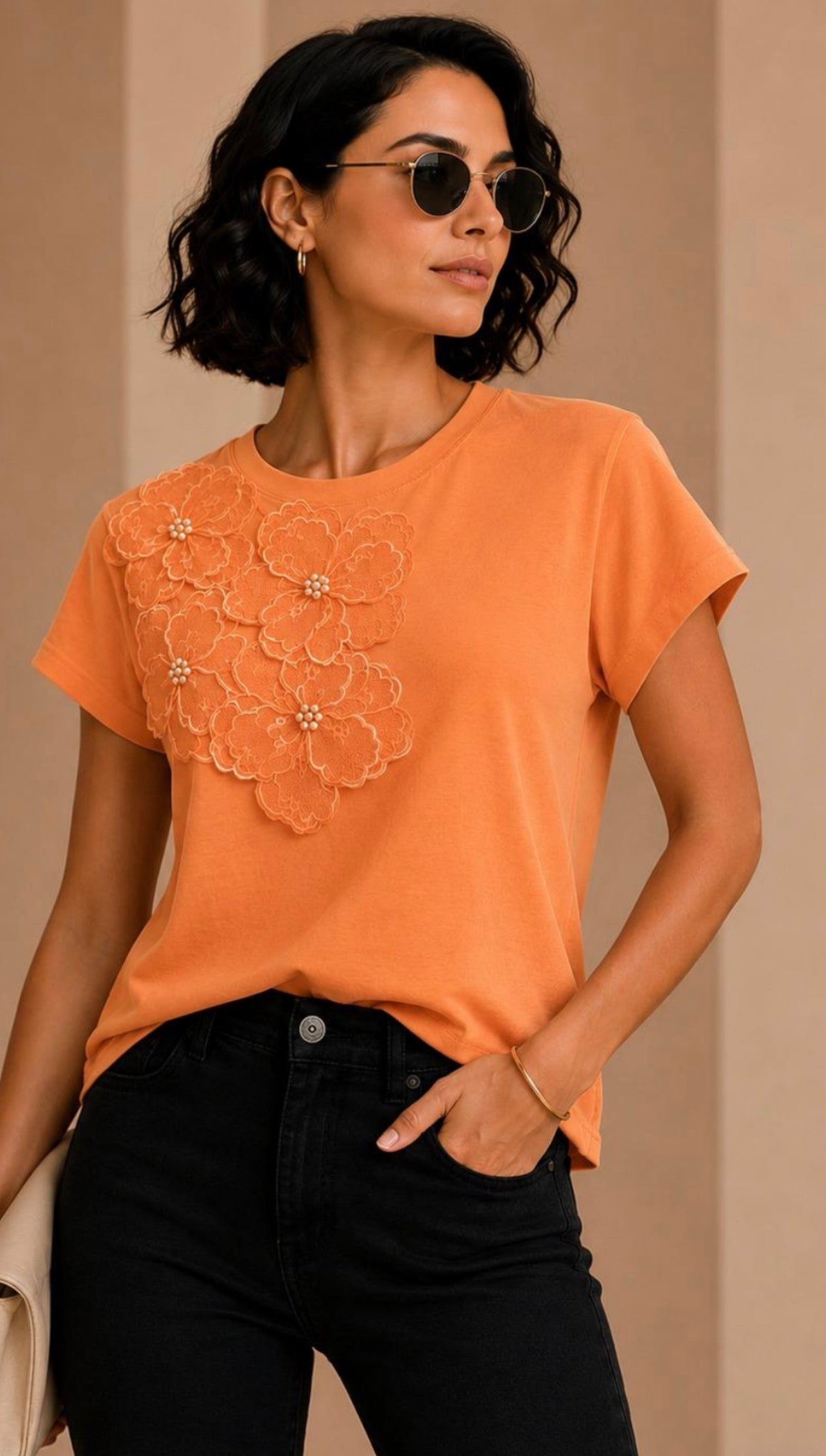 Orange Flower T-Shirt