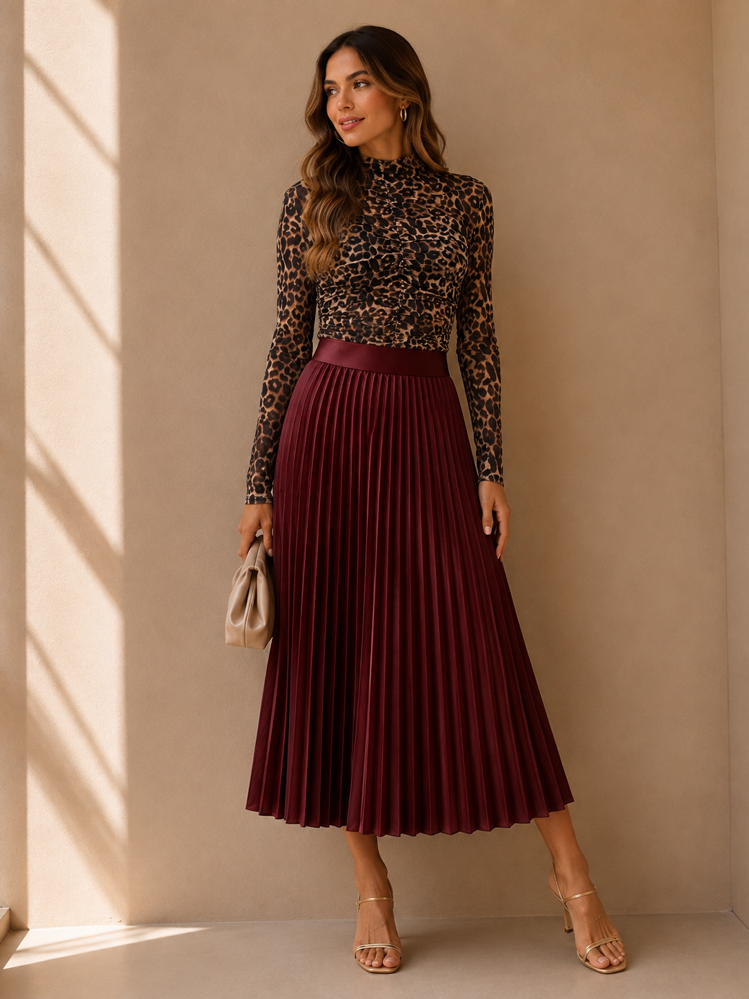 Red Maxi Skirt