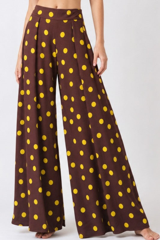 Pre-Order Agosto 31 Wide Leg Palazzo Pant (Side Zippered)