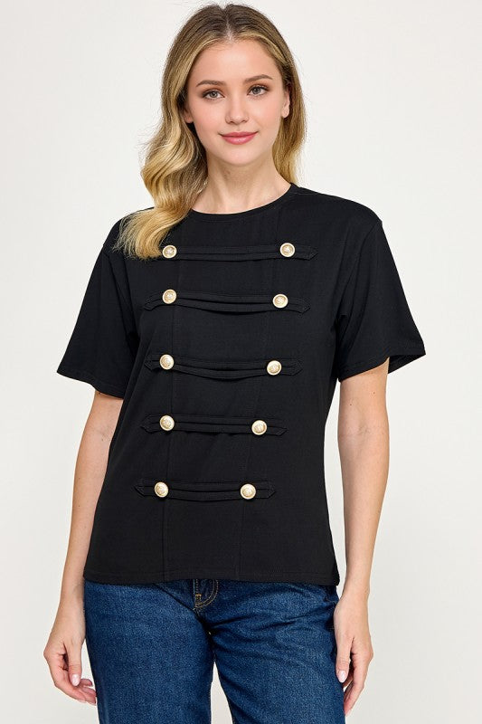 Pre-order Sept 7 Black Military T-Shirt