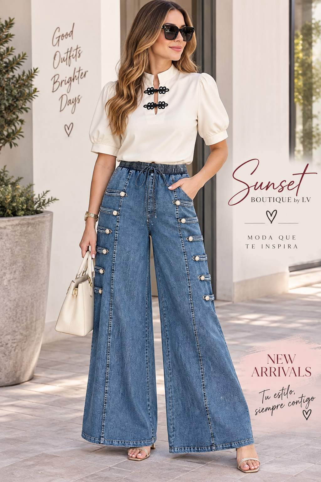 Pre-order Sept 21 Light Denim Military Pants