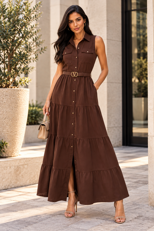 Brown Maxi Dress