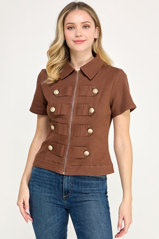 Pre-order Oct 26 Brown Napoleon Jacket