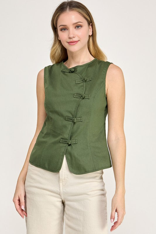 Pre-order Oct 26 Olive Mandarin Top