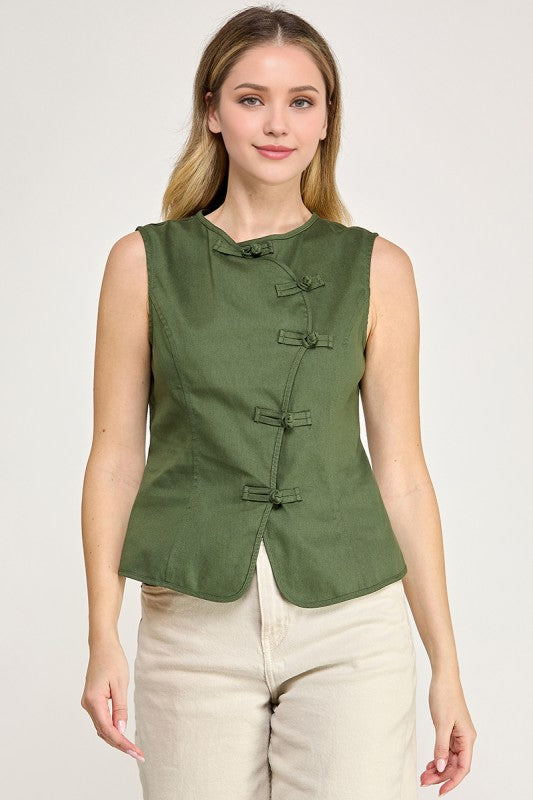 Pre-order Oct 26 Olive Mandarin Top