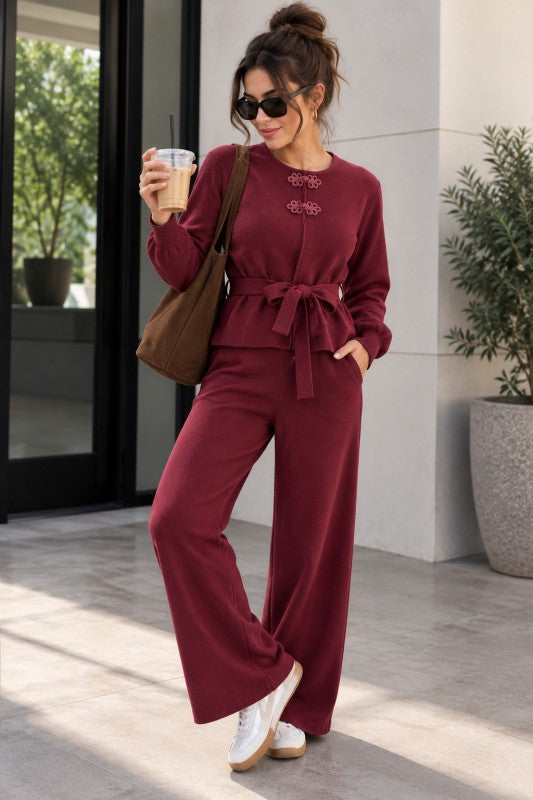 Burgundy Mandarin Travel Set
