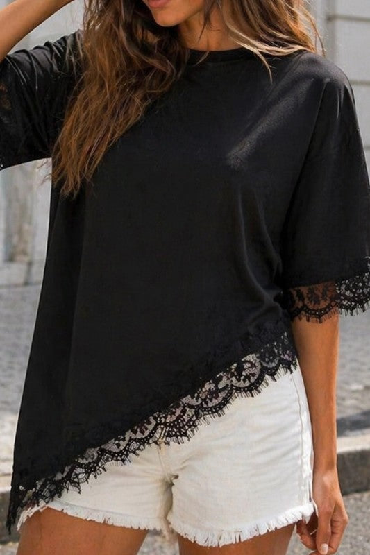 Pre-orden Mayo 12 Black Satin Top