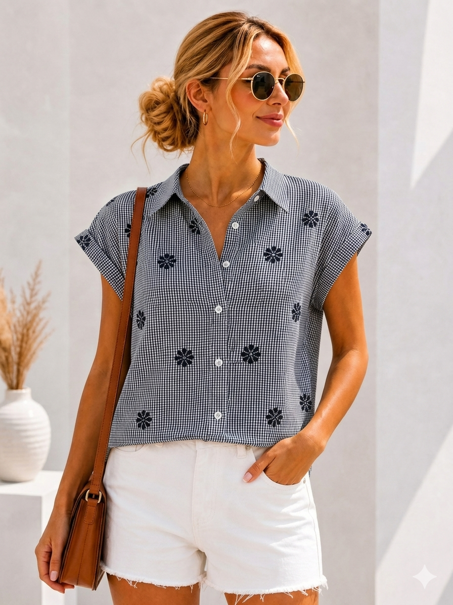 Navy Botton Down Shirt