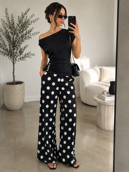 Black Off Shoulder Top