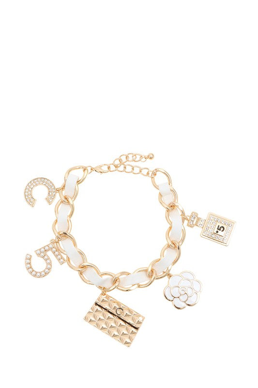 White Charms Bracelet