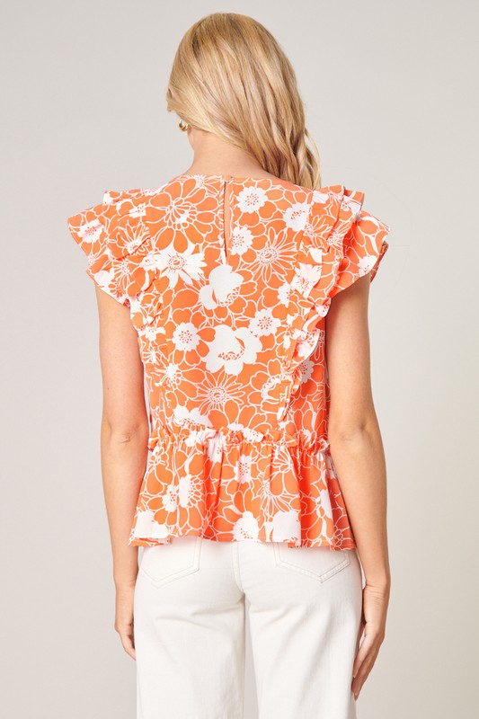 Floral Peplum Top