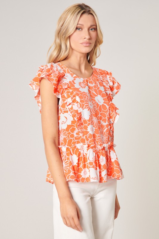 Floral Peplum Top