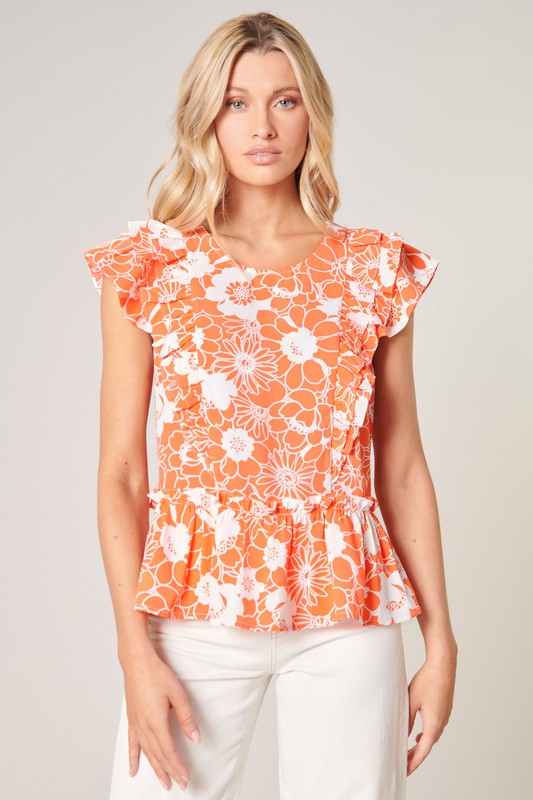 Floral Peplum Top