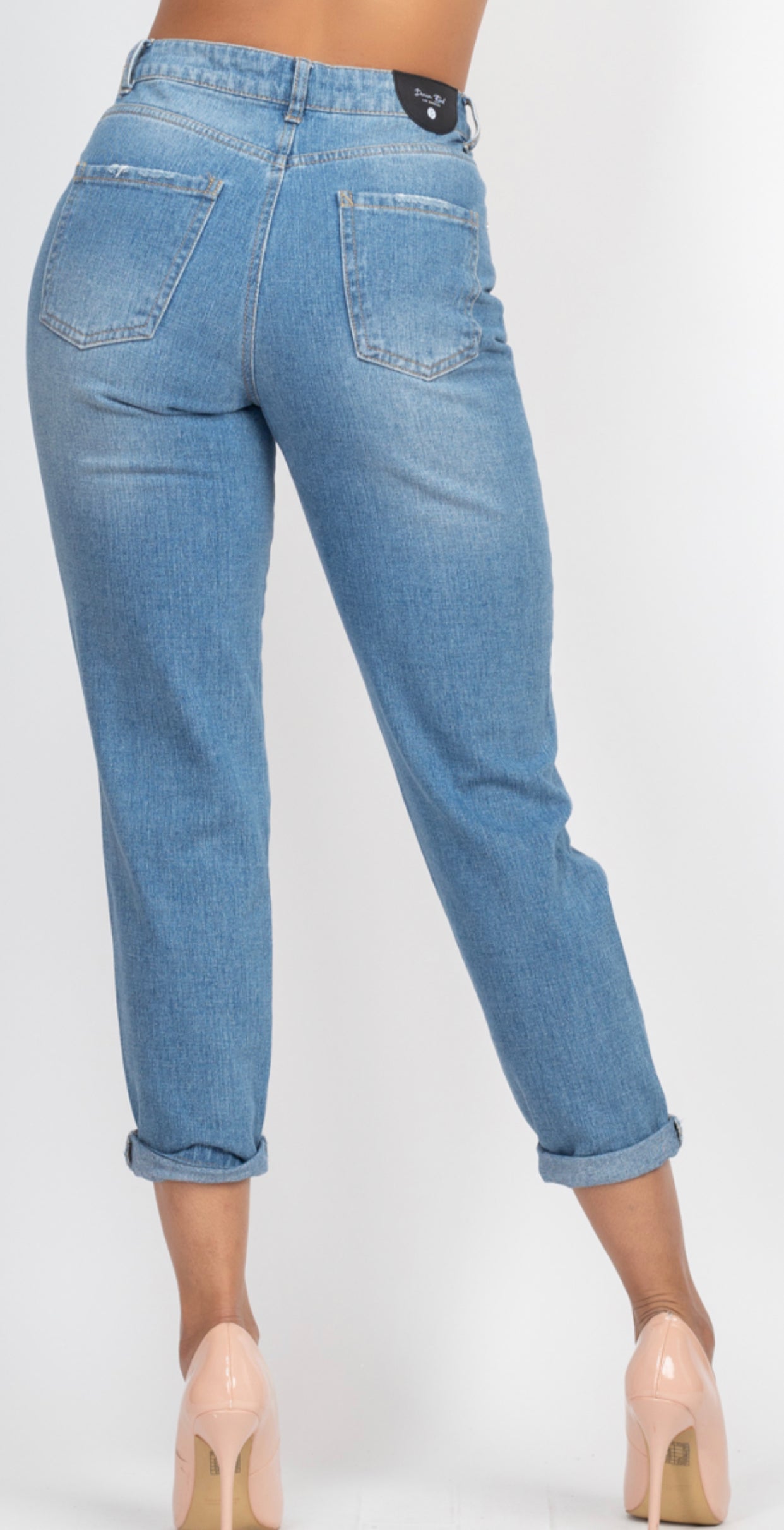 High Rise Mom Denim Jeans